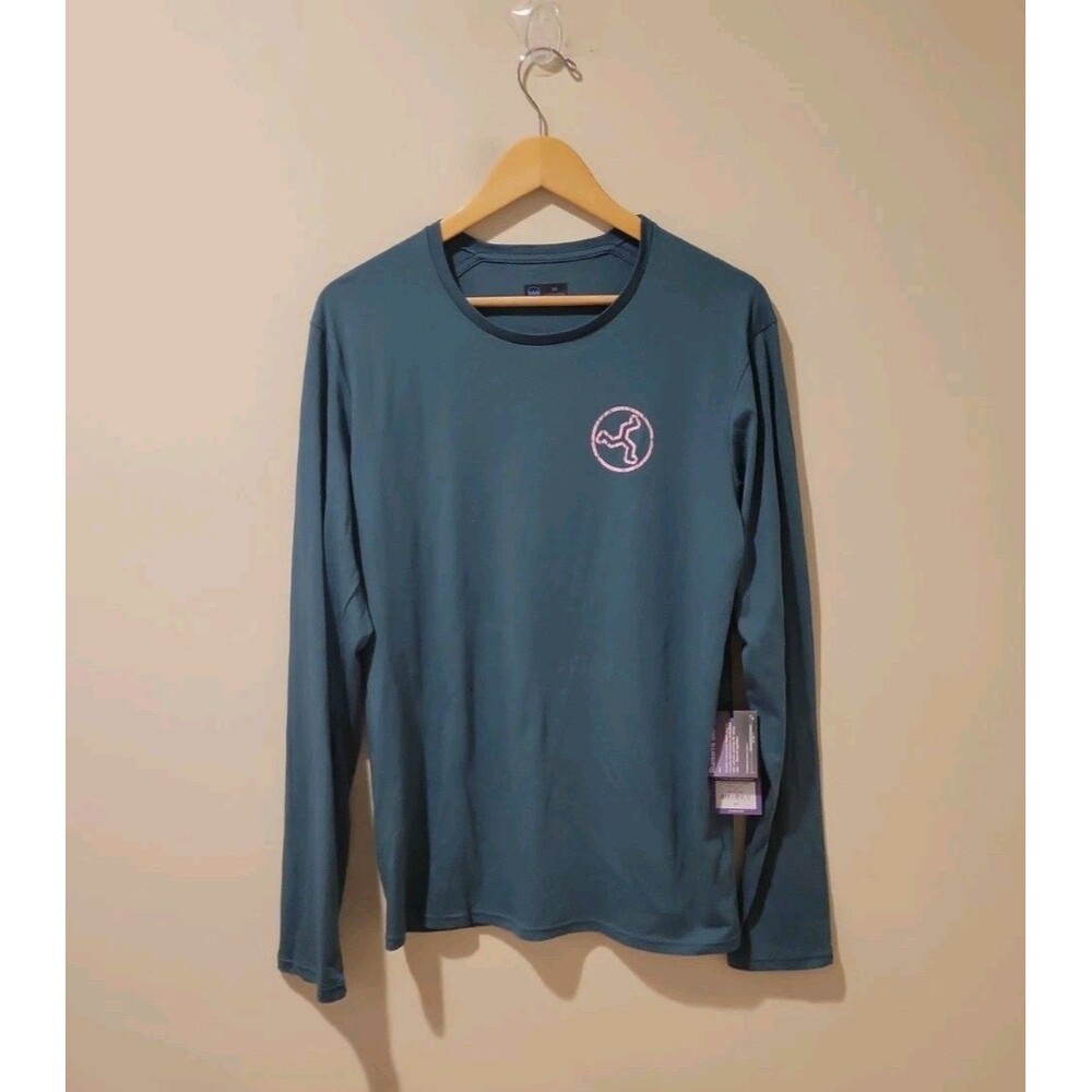NWT Janji Shirt Men's Runterra Bio Long Sleeve Running Top Jasper Green Size M